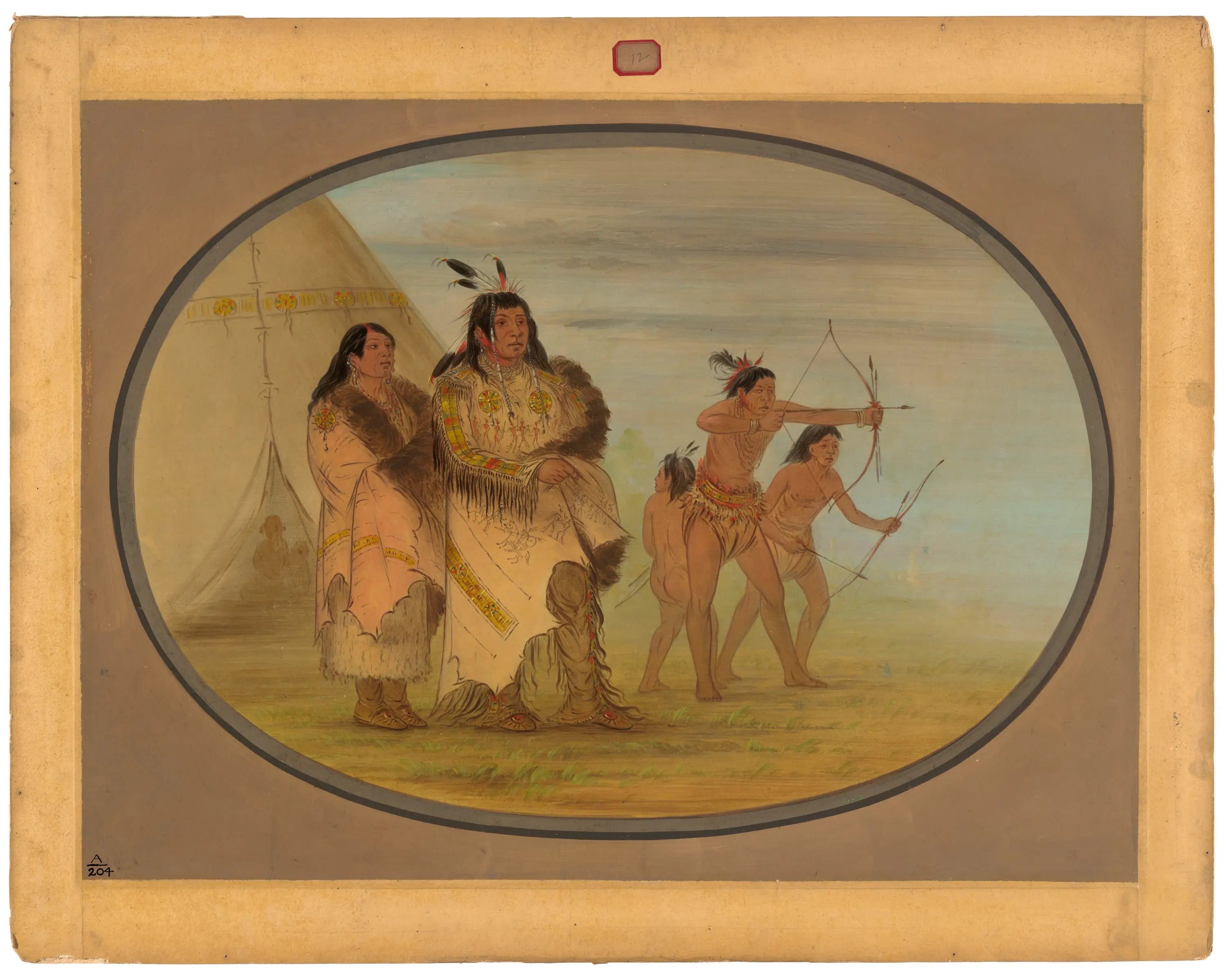 Indiens Ojibbeway - George Catlin - Alpha Reproduction