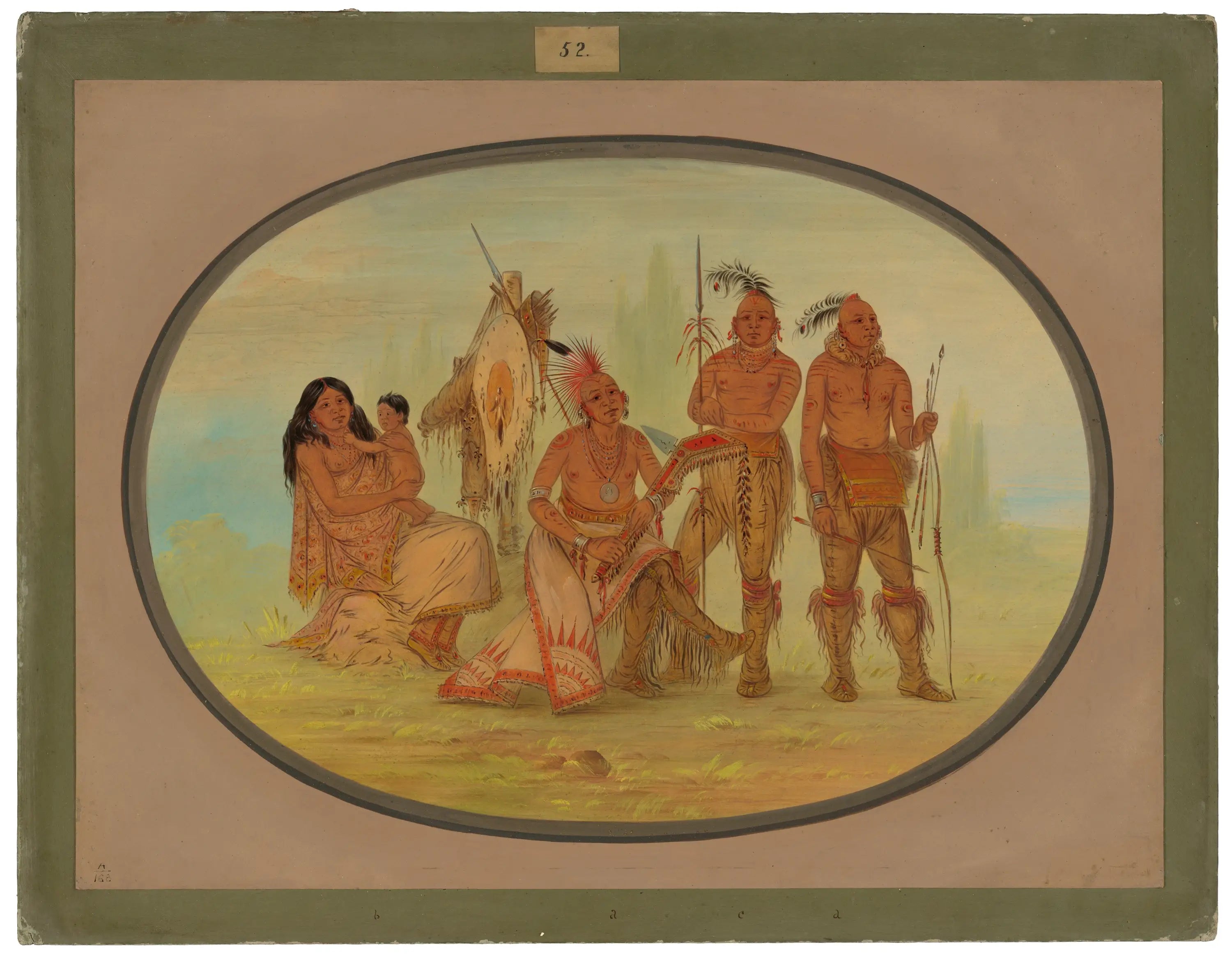 Indiens Osages - George Catlin - Alpha Reproduction