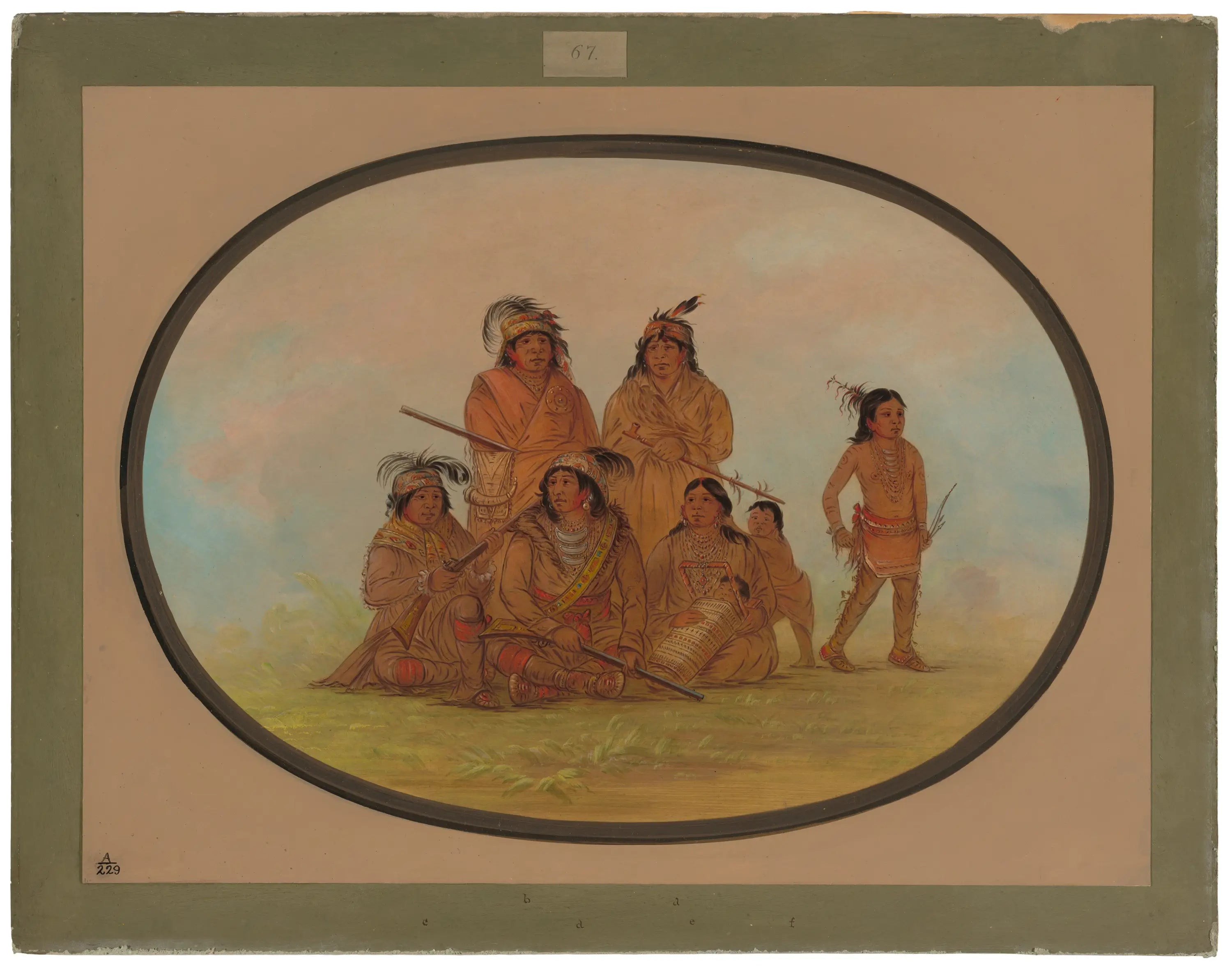 Indiens Séminoles prisonniers à Fort Moultrie - George Catlin - Alpha Reproduction