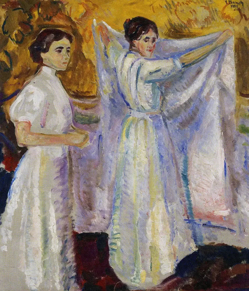 Infermiera in affitto una foglia - Edvard Munch