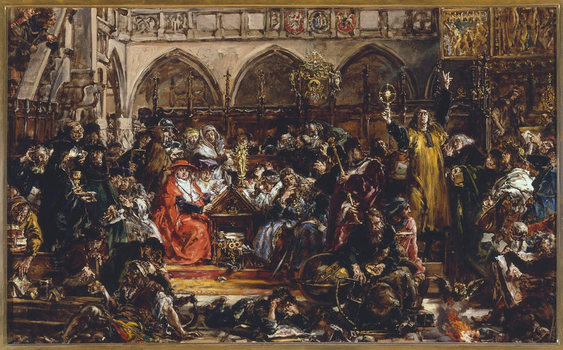 Influenza dell'università sul paese, d'après la série « Storia della civiltà in Polonia » - Jan Matejko