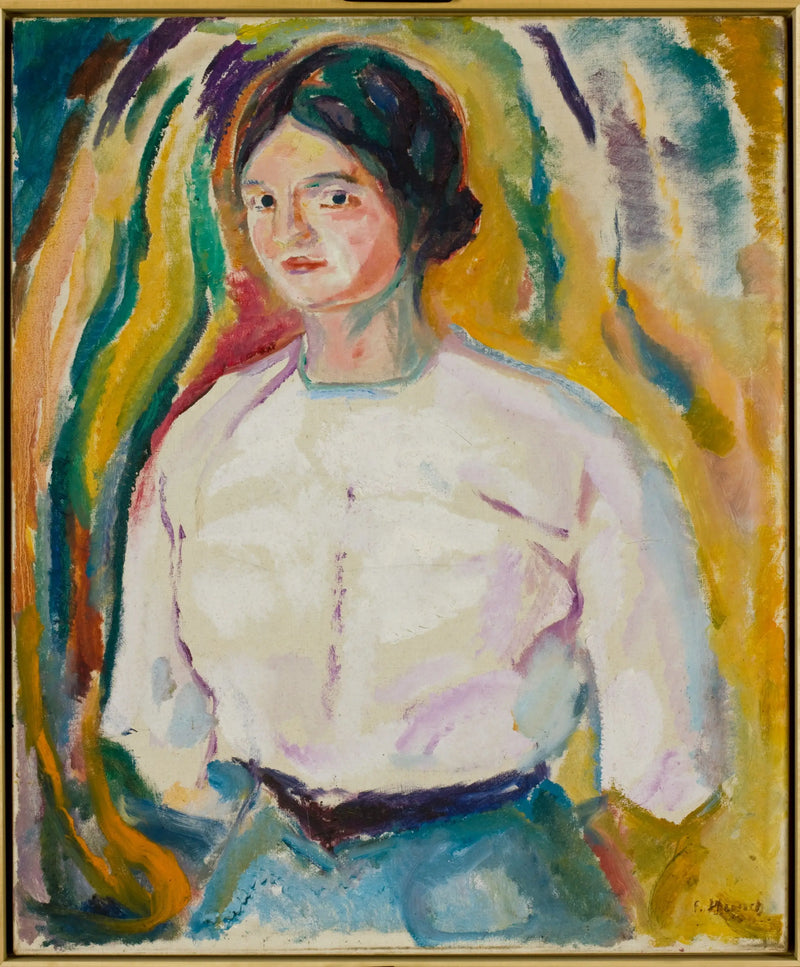 Ingeborg con le mani dietro la schiena - Edvard Munch