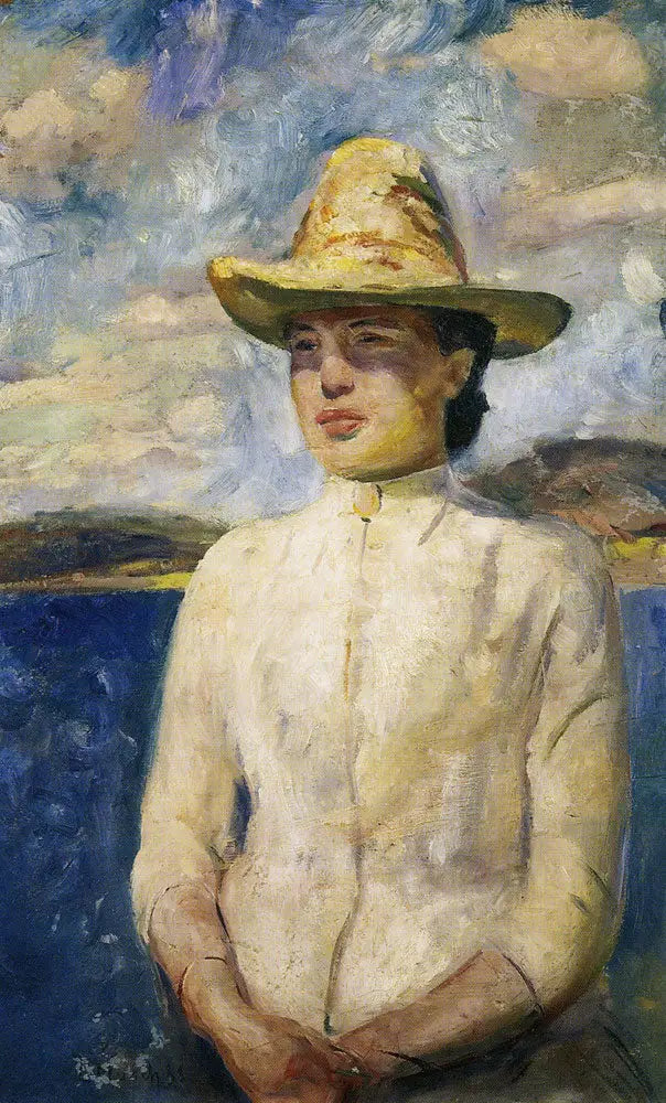 Reproduction du tableau « Inger au soleil - Edvard Munch » par Alpha Reproduction en peinture à l’huile