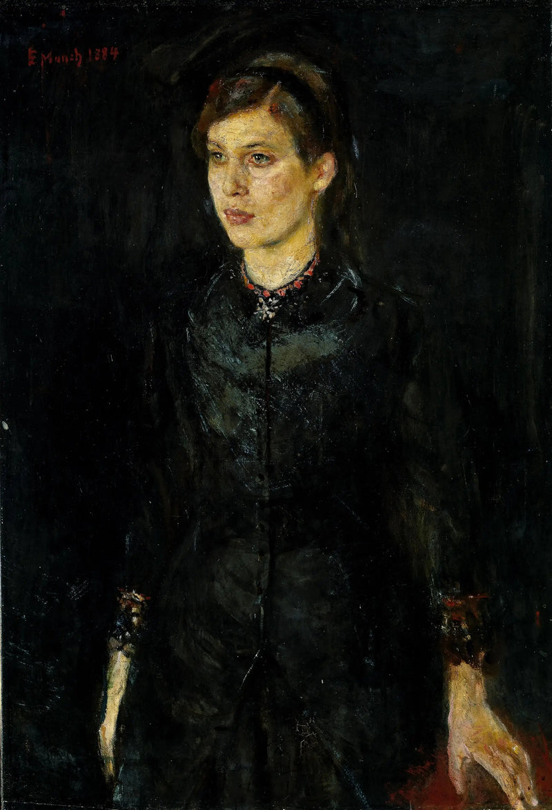 Inger Munch in nero - Edvard Munch