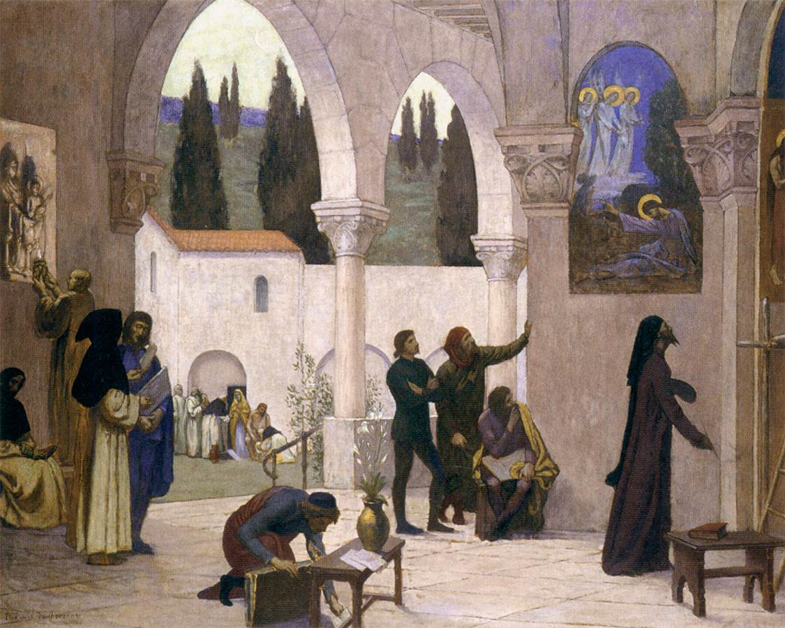 Inspiration Chrétienne - Pierre Puvis de Chavannes image 1 copie peinte à la main à l’huile