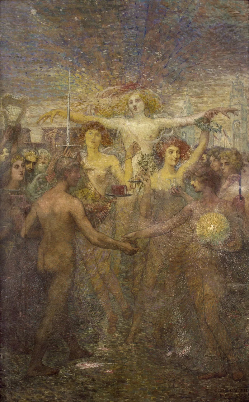 Istruzione (Solidarietà di Humana) - Painel da Biblioteca Nacional - Eliseu Visconti