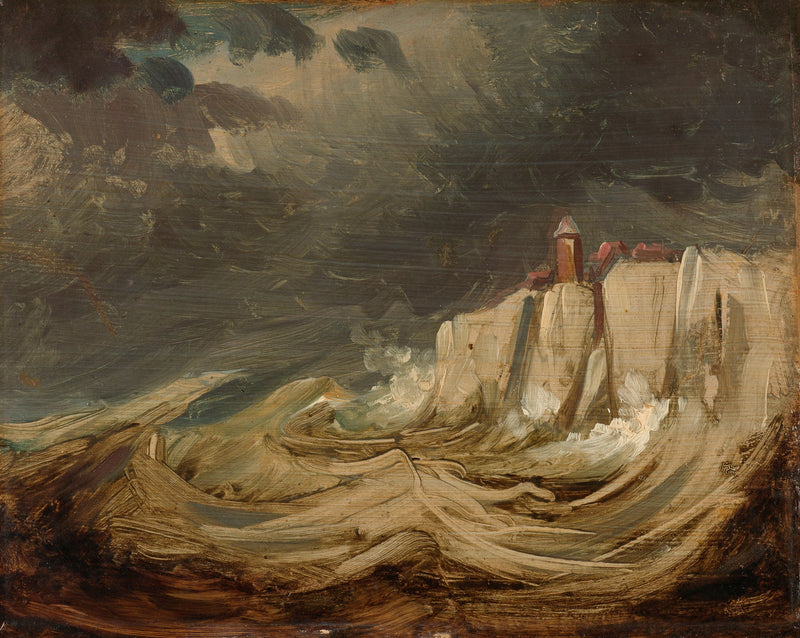 Intempéries sur la côte - Johannes Tavenraat