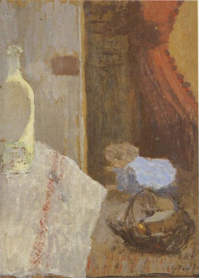 Interno con tappezzeria rossa - Édouard Vuillard
