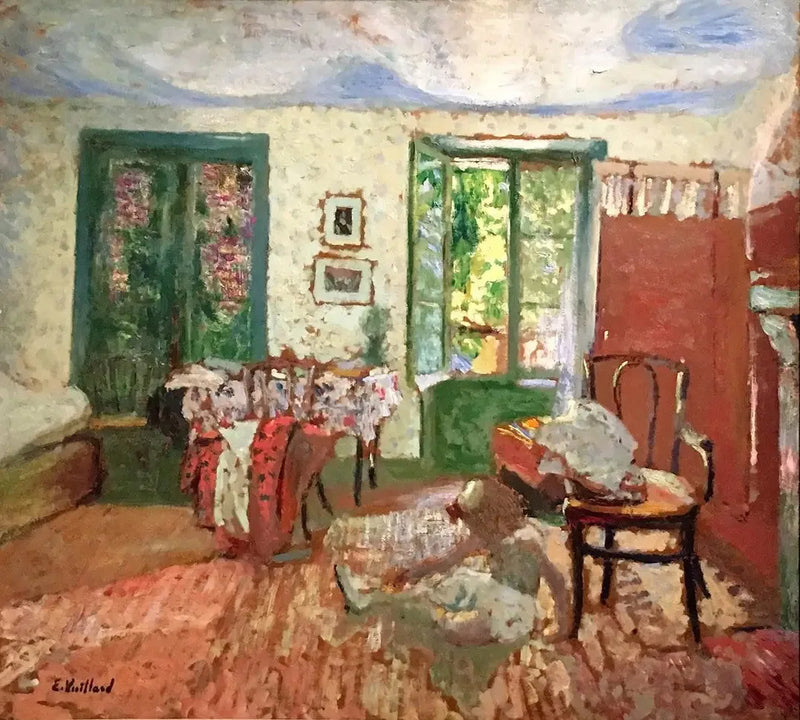 Interno. Annette ai piedi di una poltrona - Édouard Vuillard