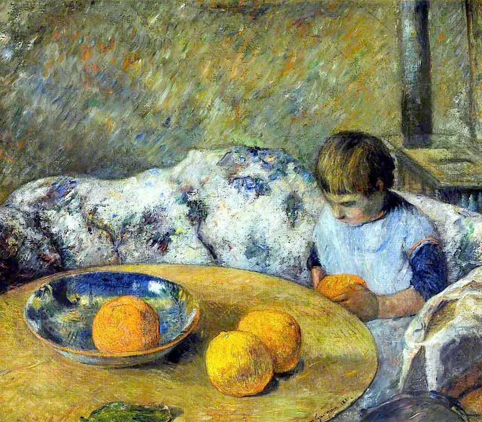 Intérieur avec Aline Gauguin - Paul Gauguin - Alpha Reproduction