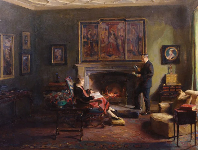 Interno con il visconte e la viscontessa Lee di Fareham - Philip de Laszlo