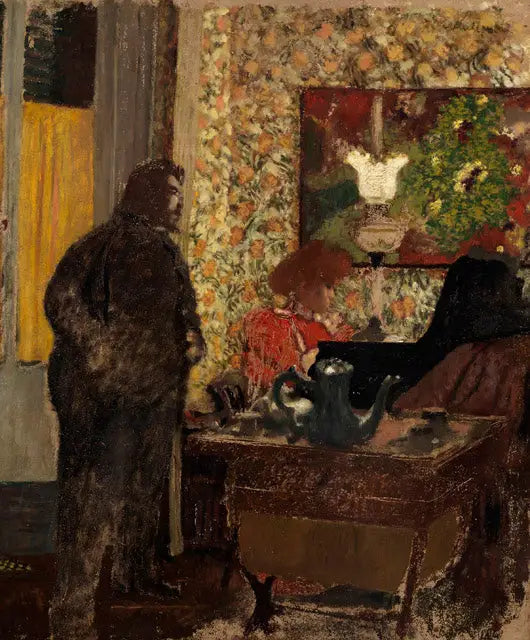 Interno con Misia Natanson al pianoforte - Édouard Vuillard