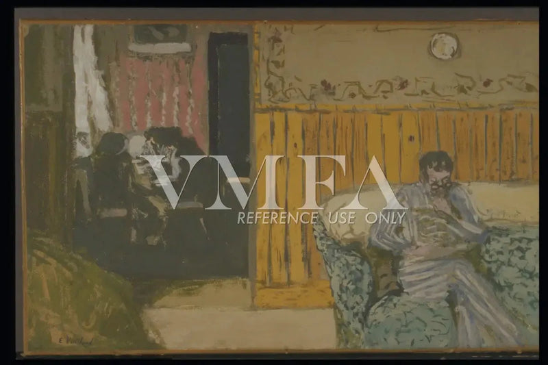 Interno con un uomo che legge - Édouard Vuillard
