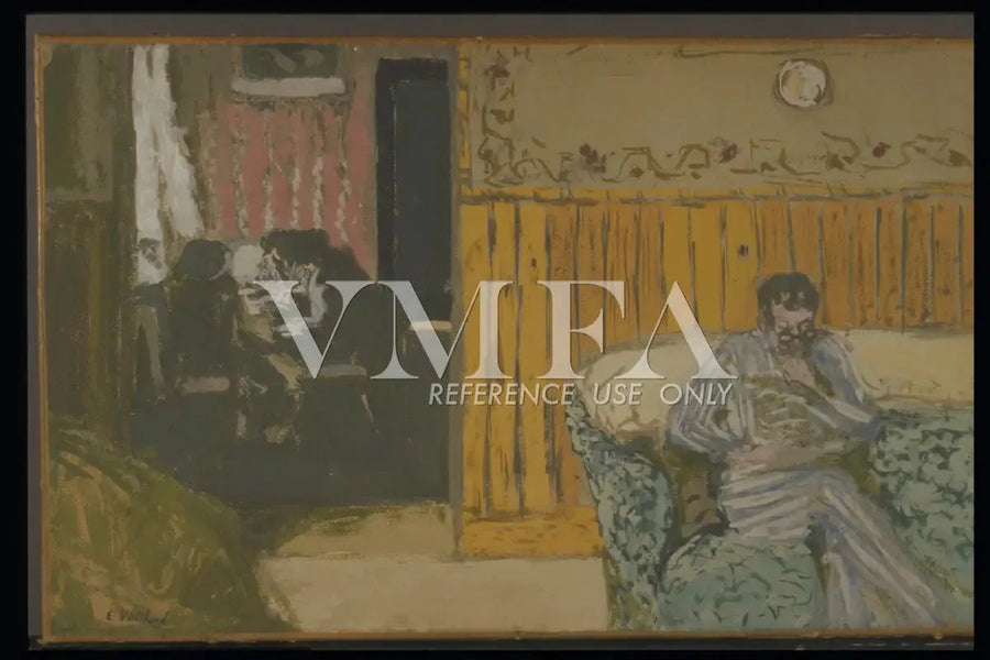 Interno con un uomo che legge - Édouard Vuillard
