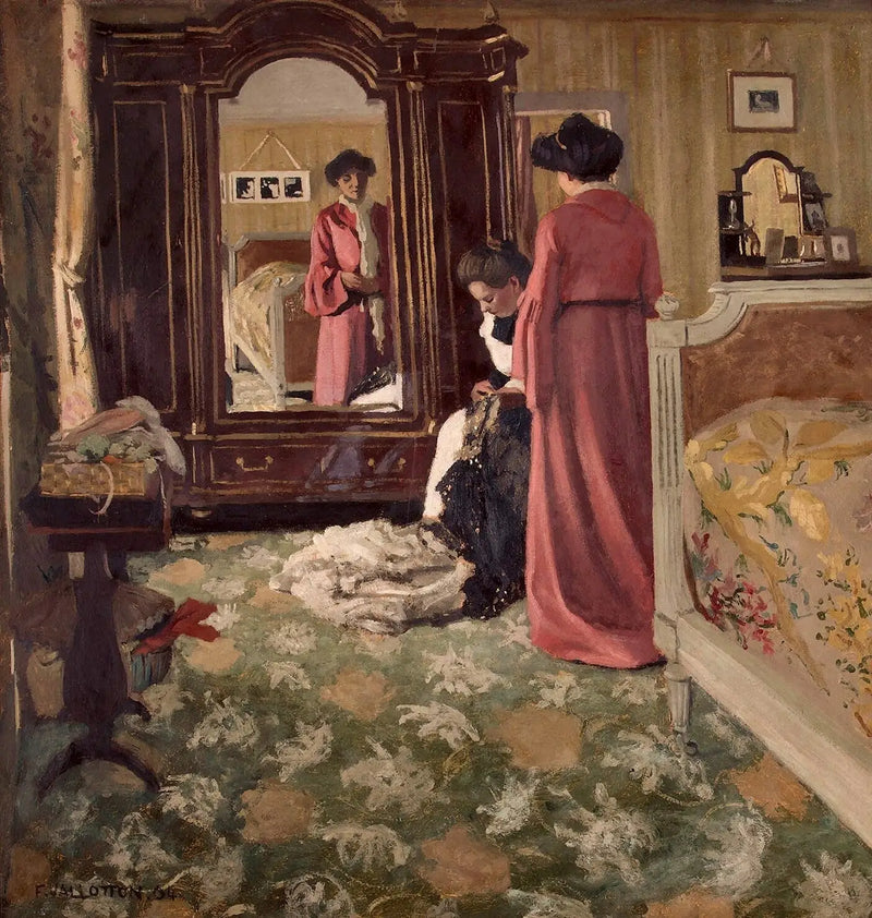 Interno, camera con due personaggi - Félix Vallotton