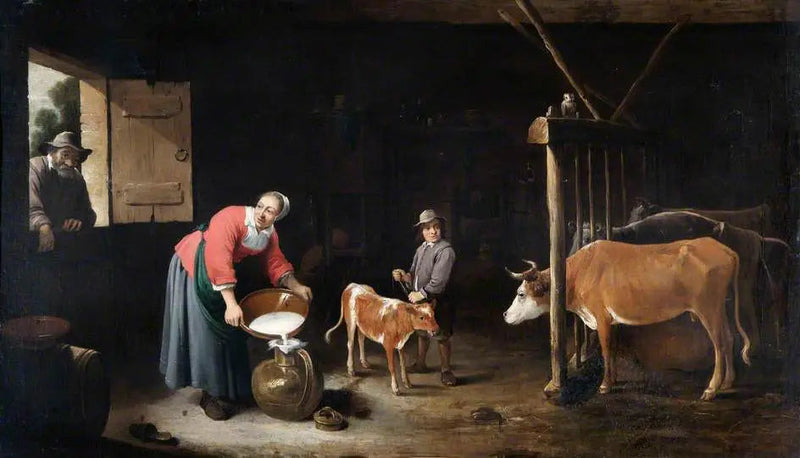 Interno di una stalla - David Teniers il Giovane