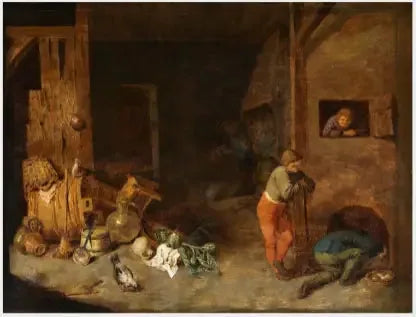 Interno di una fattoria - David Teniers il Giovane