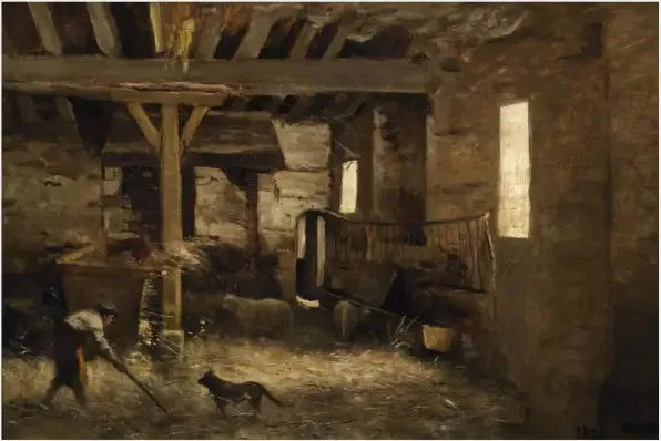 Interno di capanna - Jean-Baptiste Camille Corot
