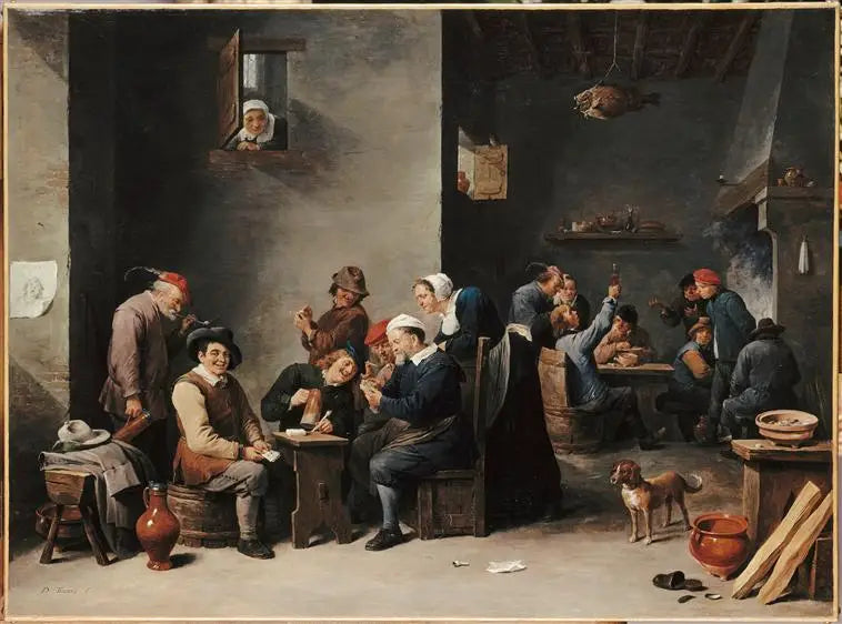 Interno di cabaret. La Partita a carte - David Teniers il Giovane