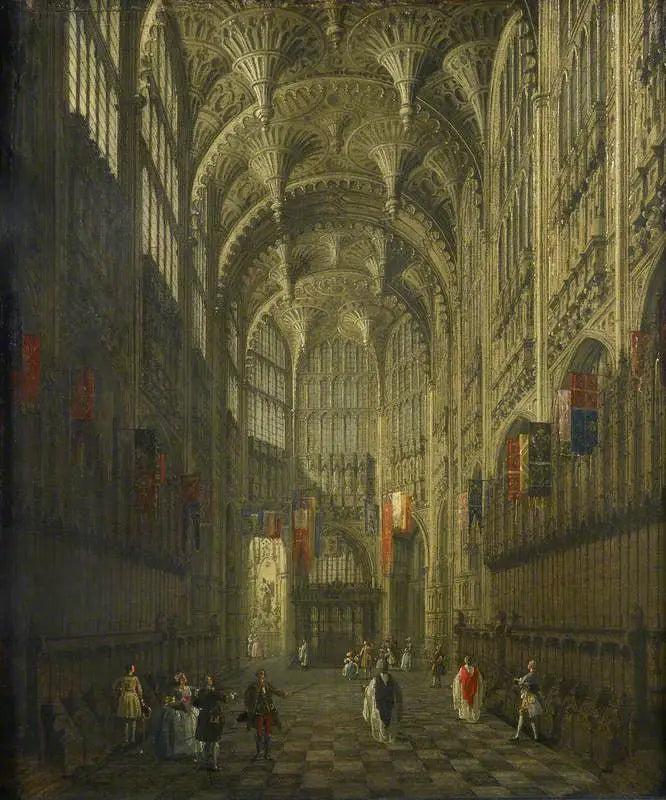 Intérieur de la chapelle Henri VII abbaye de Westminster - Canaletto - Alpha Reproduction