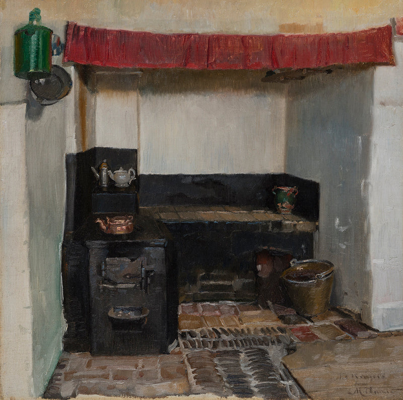 Interno della cucina. -Michael Peter Ancher