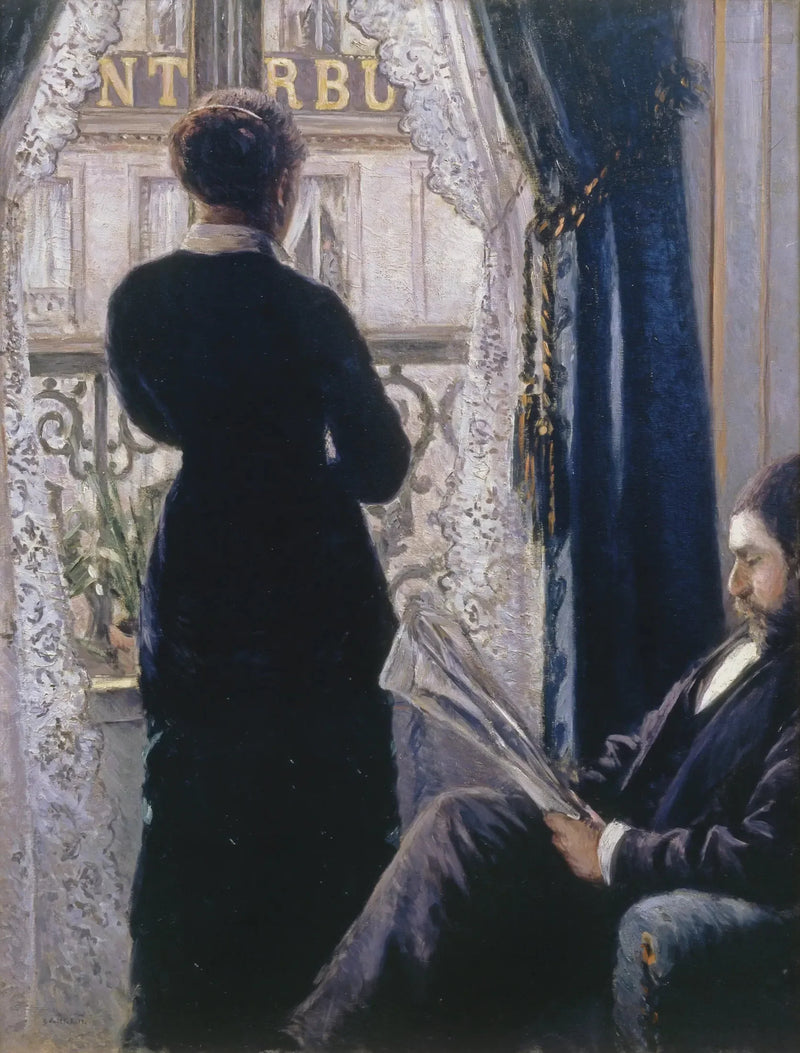 Interno, donna alla finestra - Gustave Caillebotte