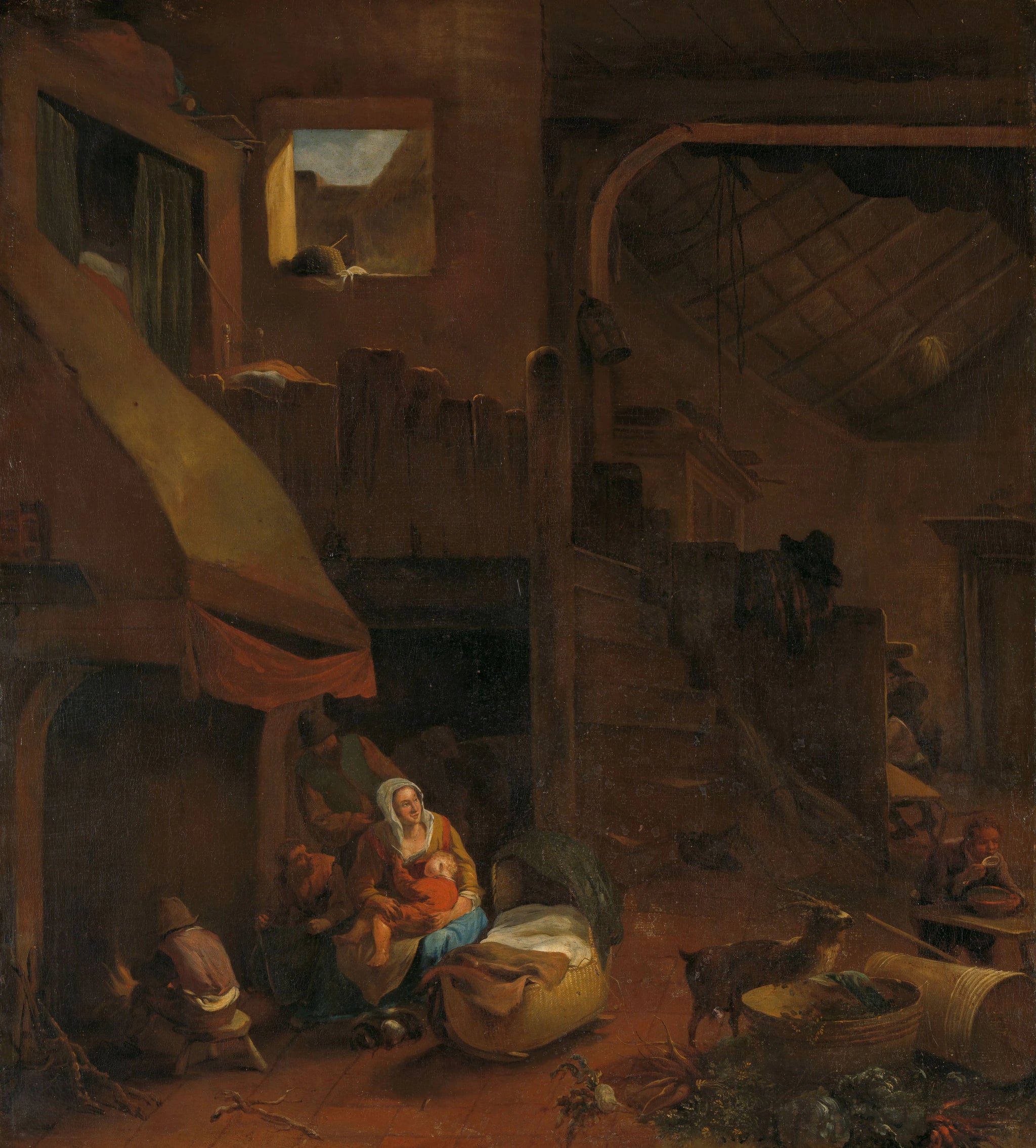 Intérieur de ferme - Hendrick Mommers