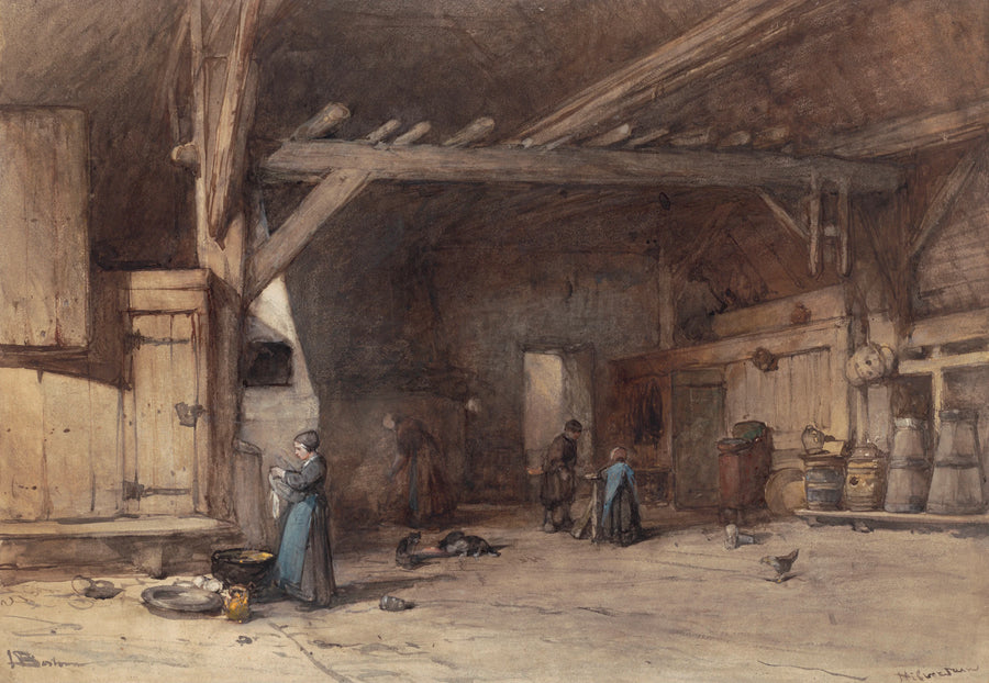 Intérieur d'une ferme près de Hilversum - Johannes Bosboom