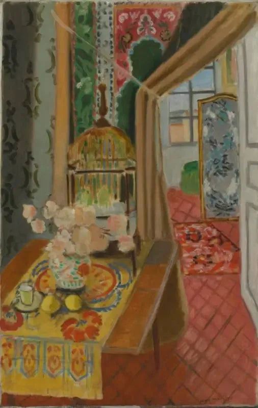 Interno, fiori e pappagalli - Henri Matisse