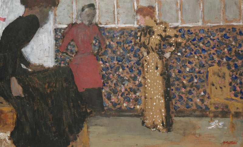 Interno, tre donne in conversazione - Édouard Vuillard