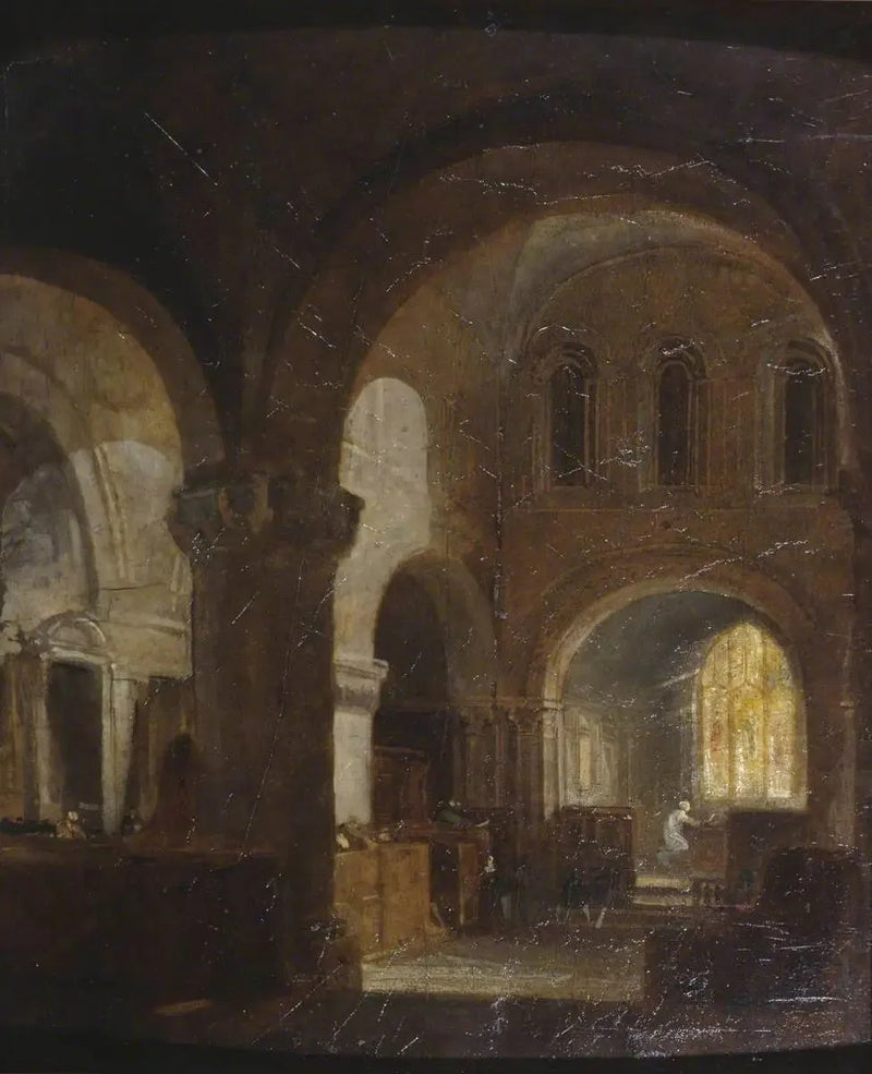 Interno di una Chiesa Romanica - J. M. W. Turner