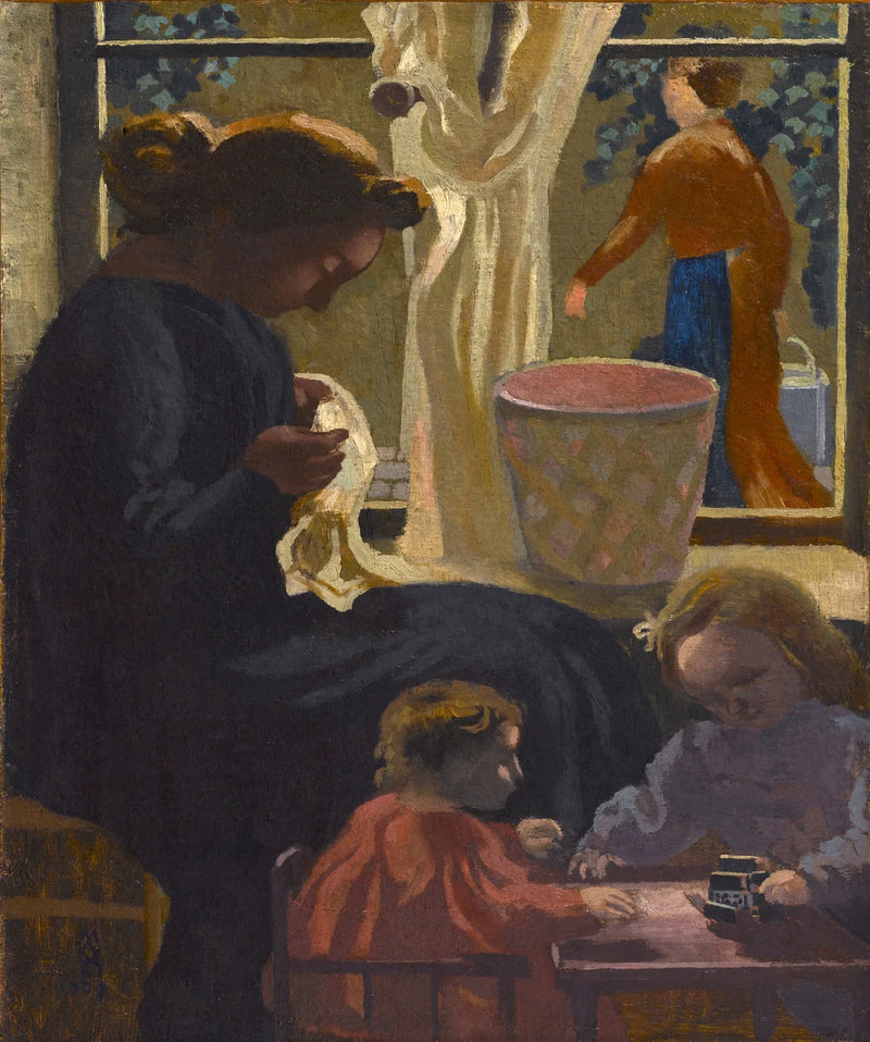 Intimità o Ricamatrice alla finestra - Maurice Denis