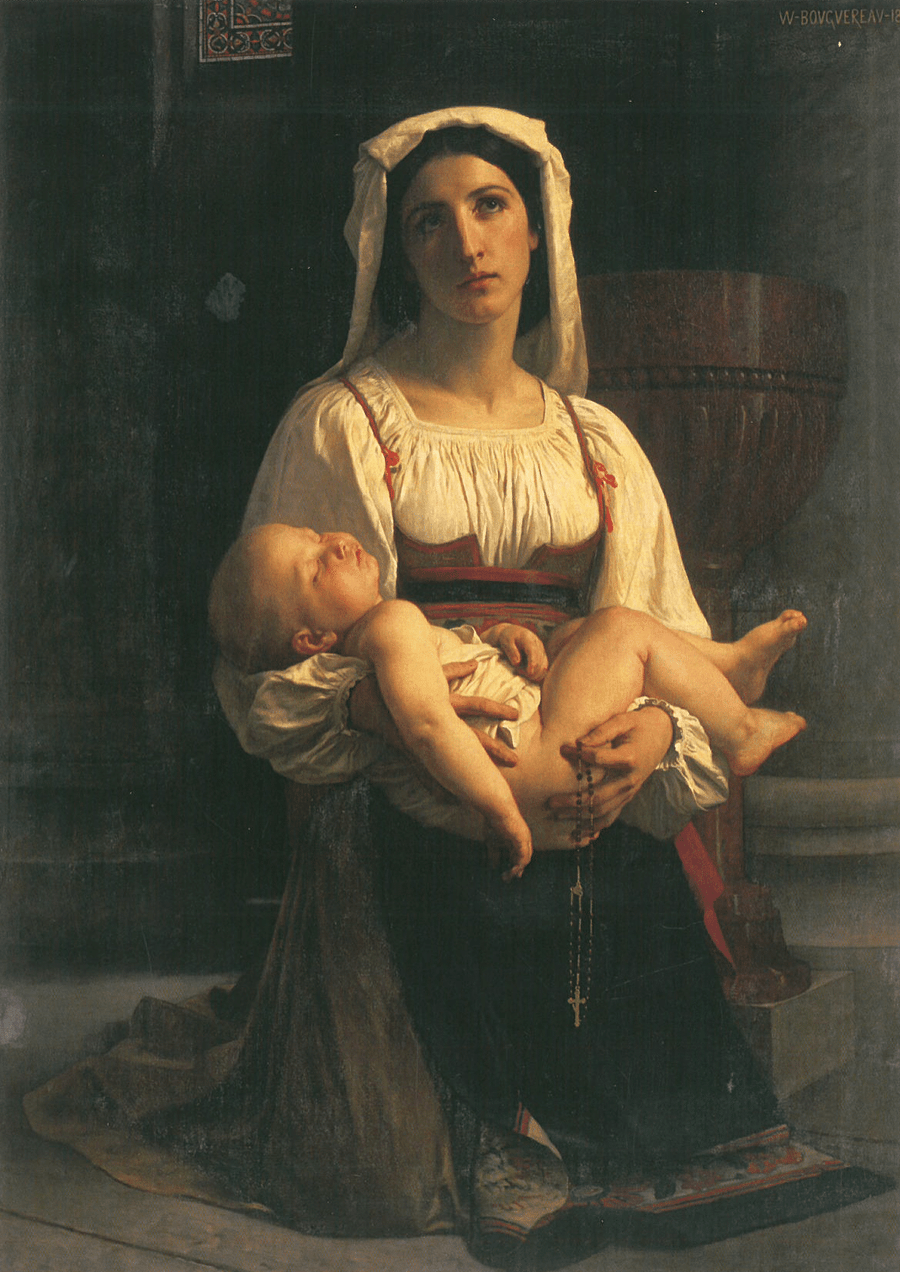 L’Invocation à la Vierge - Bouguereau