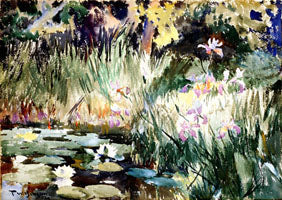 Iris e gigli - Frank Weston Benson