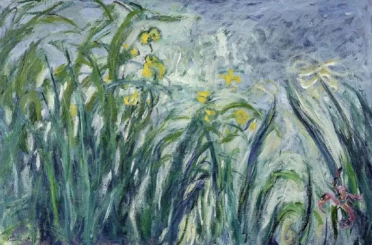 Iris gialli e viola - Claude Monet
