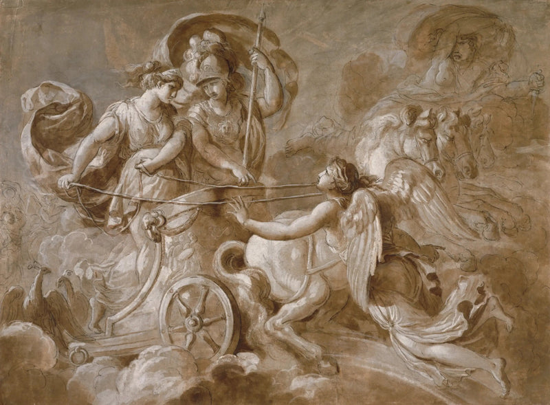 Iris che si avvicina ad Atena e Era - Louis Jean François Lagrenée