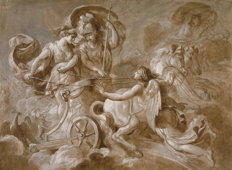 Iris che si avvicina ad Atena e Era - Louis Jean François Lagrenée