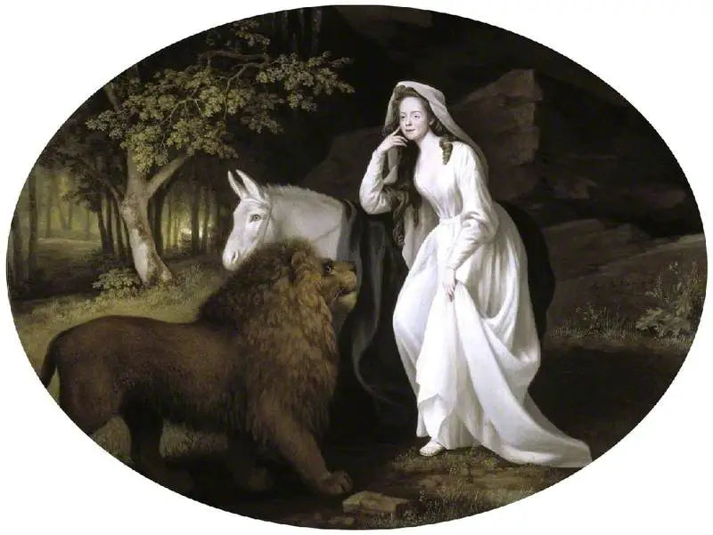 Isabella Saltonstall nel ruolo di Una in « Faerie Queene » di Spenser - George Stubbs