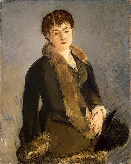 Reproduction du tableau « Isabelle Lemonnier le Chapeau à la Main - Édouard Manet » par Alpha Reproduction en peinture à l’huile