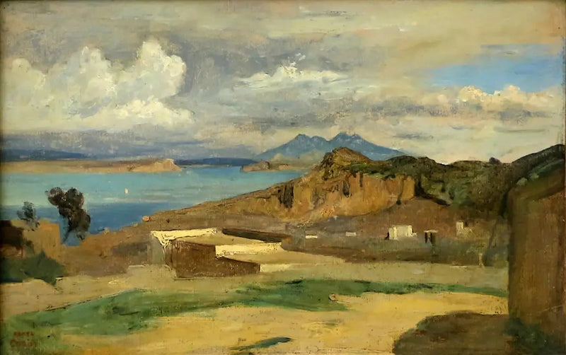 Ischia, vista presa dai pendii del monte Epomeo - Jean-Baptiste Camille Corot