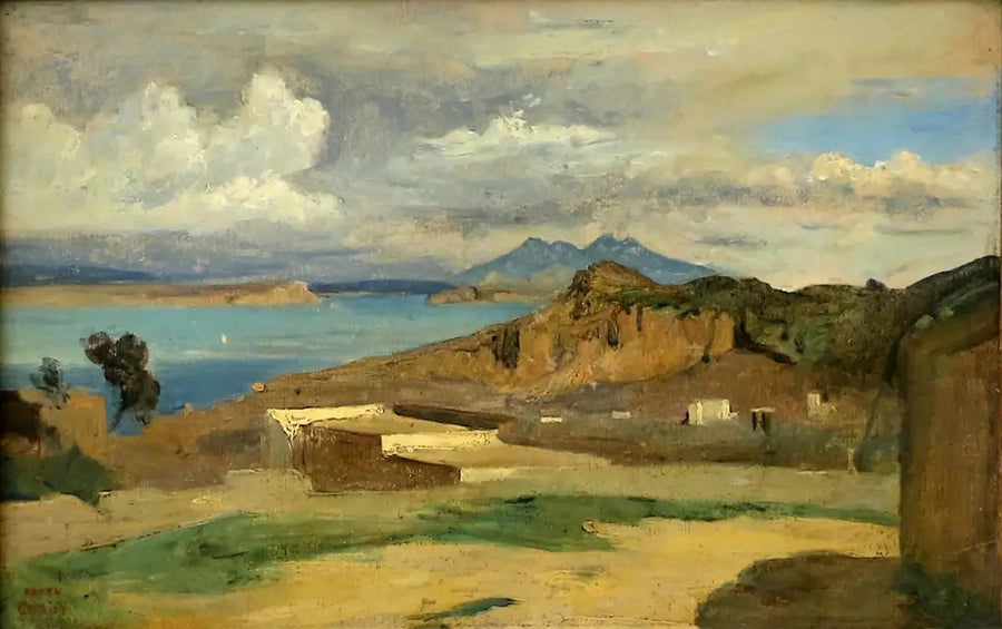 Ischia, vista presa dai pendii del monte Epomeo - Jean-Baptiste Camille Corot
