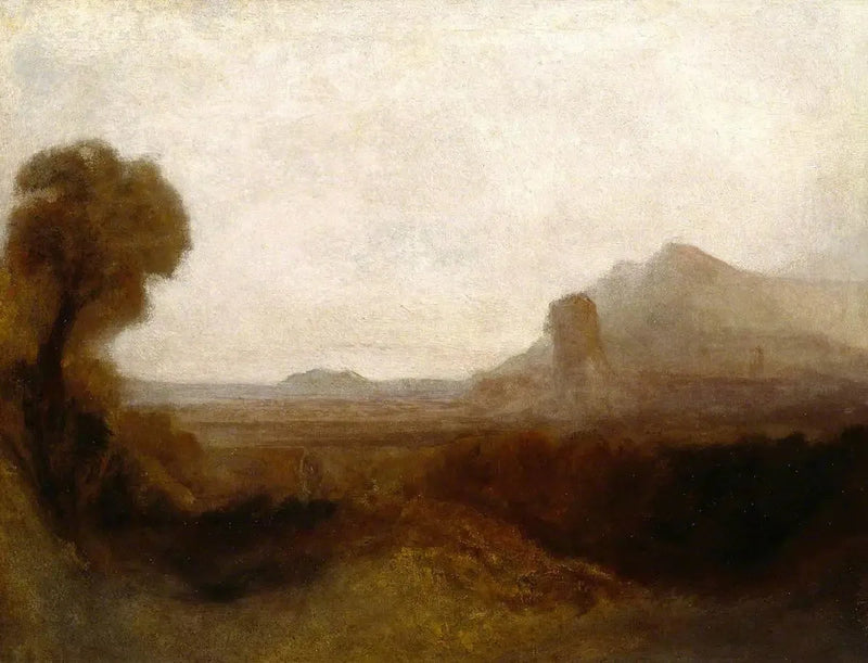 Paesaggio Italiano con una Torre - J. M. W. Turner