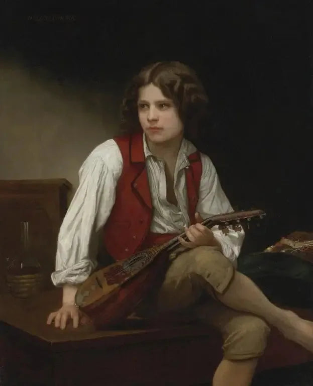 Italiano con mandolino - Bouguereau