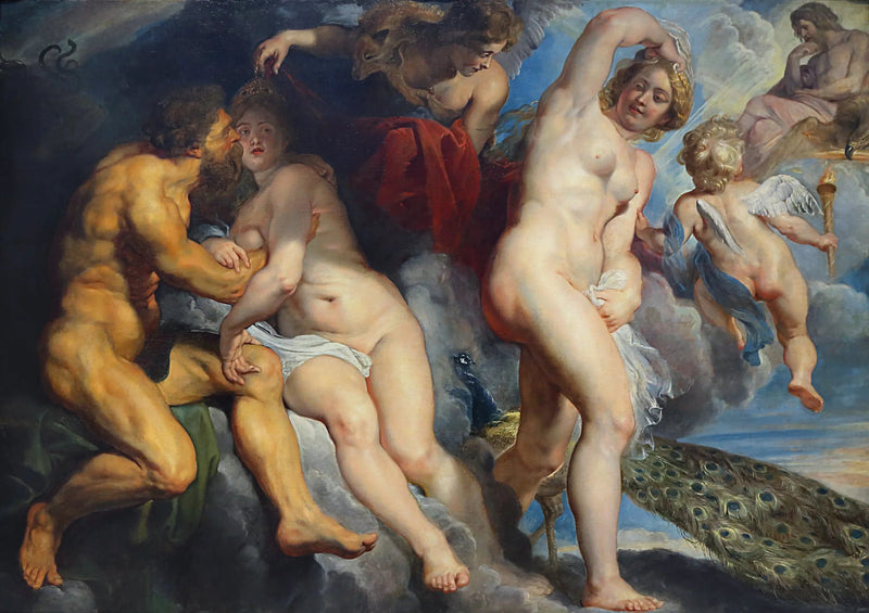 Ixion, re dei Lapiti, ingannato da Giunone che voleva sedurre - Peter Paul Rubens