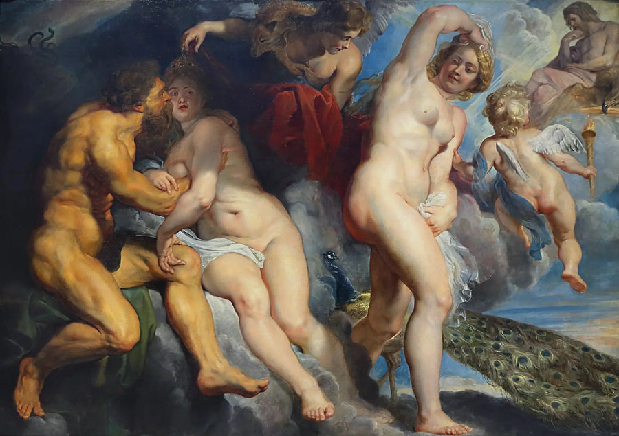 Ixion, re dei Lapiti, ingannato da Giunone che voleva sedurre - Peter Paul Rubens