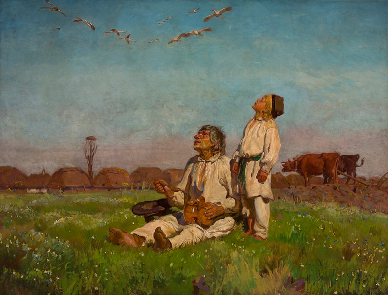 Bociany / Les Cigognes - Józef Chełmoński