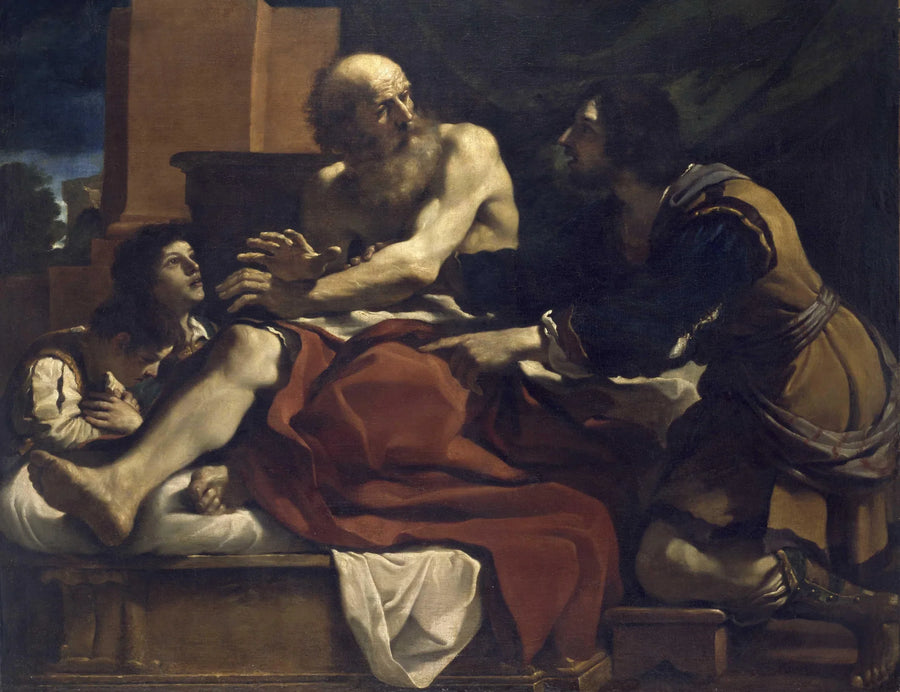 Jacob benedice i figli di Giuseppe - Guercino