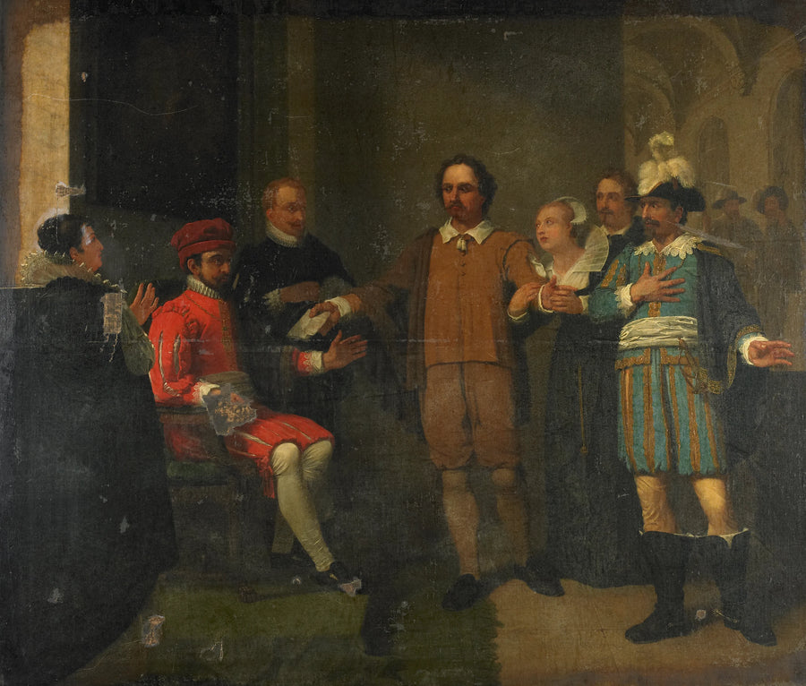 Jacob Simonsz de Rijk obtient la libération de Marnix van Sint Aldegonde du gouverneur général espagnol Requesens : épisode de la guerre de quatre-vingts ans, 1575 - Jan Willem Pieneman