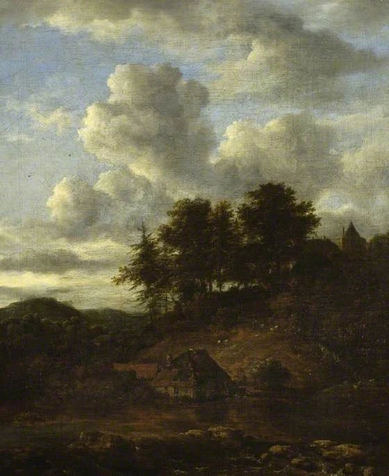 Fiume e pini - Jacob van Ruisdael