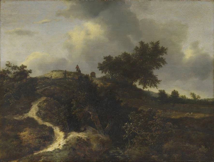 Dune boisée, peinture de Jacob van Ruisdael